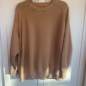 Aerie Women's Beige Crewneck Sweatshirt